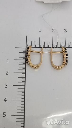 Золотые серьги 585 проба Арт121