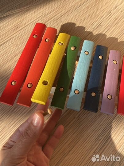 Деревянные развивающие игрушки ксилофон кубики