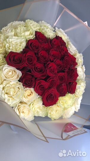 Роза красная букет