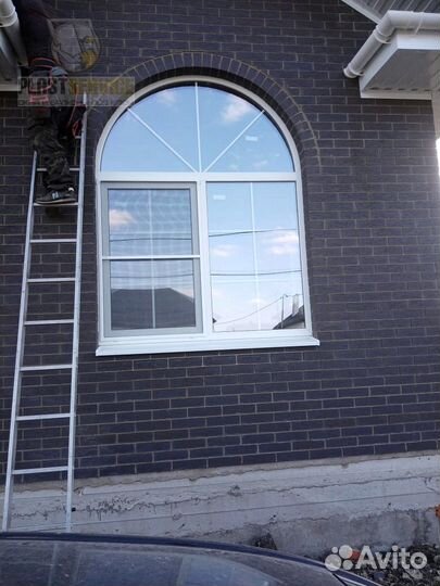 Пластиковые двухстворчатые окна