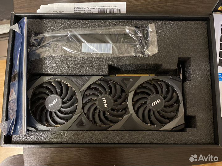 Видеокарта GeForce RTX 3080Ti Ventus 3X 12g gddr6x