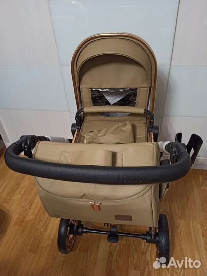Коляска 3 в 1 luxmom 608 экокожа новинка