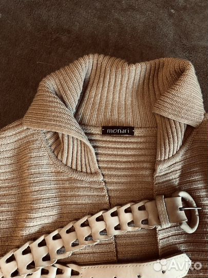 Ремень кожаный плетеный