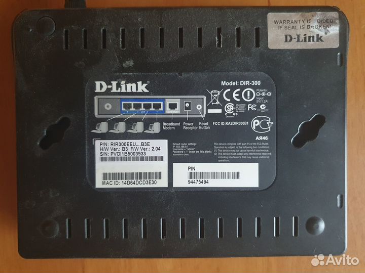 Wifi роутер Dlink dir-300