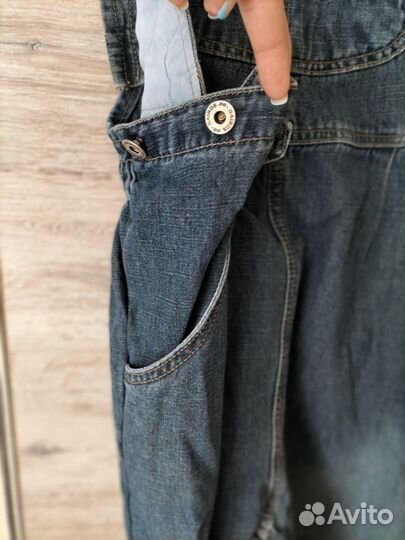 Джинсовые комбинезон 48 размер