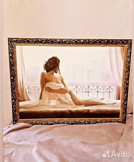 Нежная картина девушка Париж