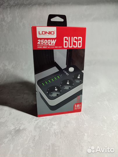 Удлинитель/Сетевой фильтр на 3 розетки