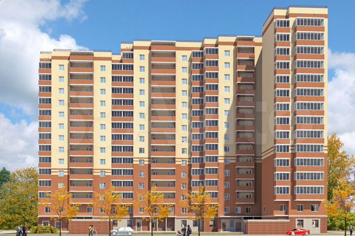 2-к. квартира, 53 м², 6/15 эт.