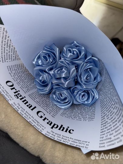 Букет из атласных лент