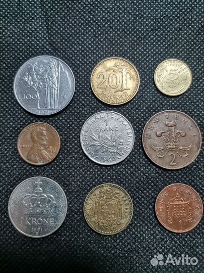 Набор иностранных монет