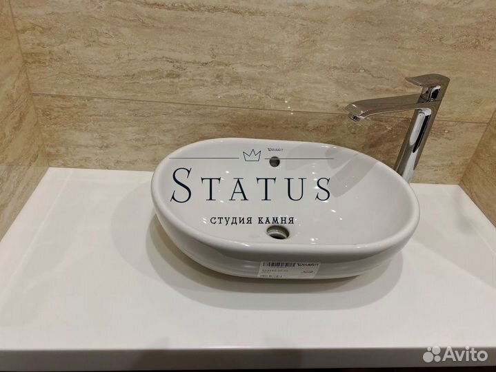 Столешница из акрила в ванную комнату