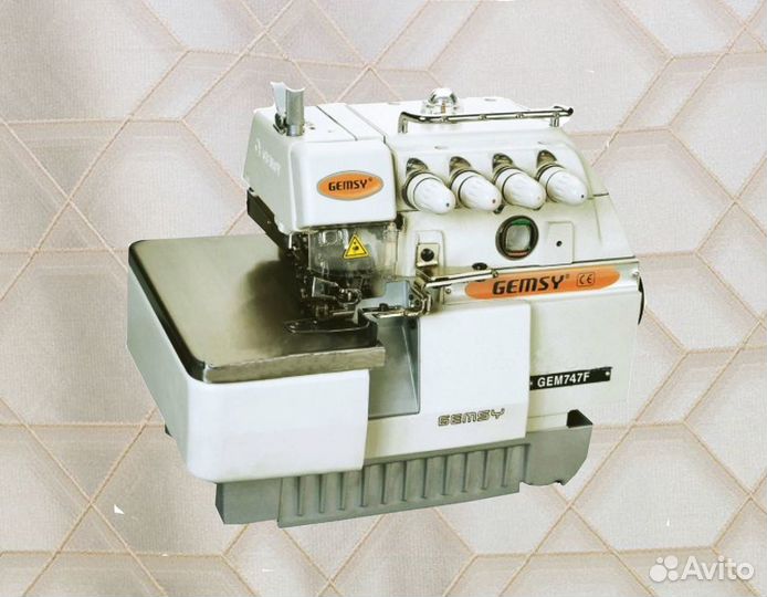 Оверлок пятиниточный gemsy со столом
