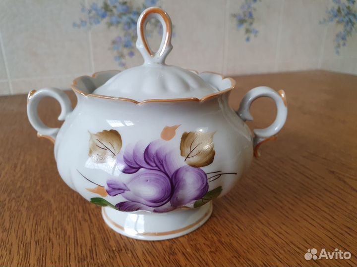 Сахарница СССР фарфор Октябрьский фарфоровый завод
