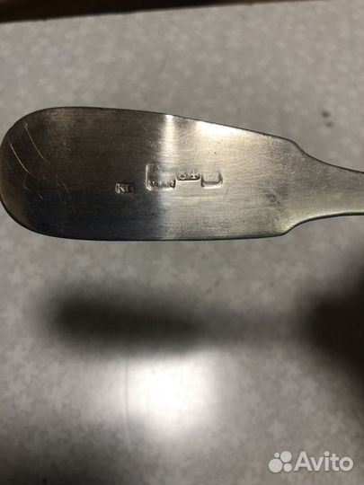Серебряная ложка 1852года столовая