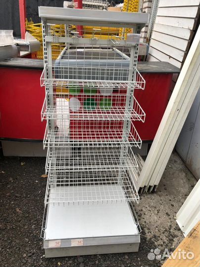 Стеллажи металлические бу для магазина