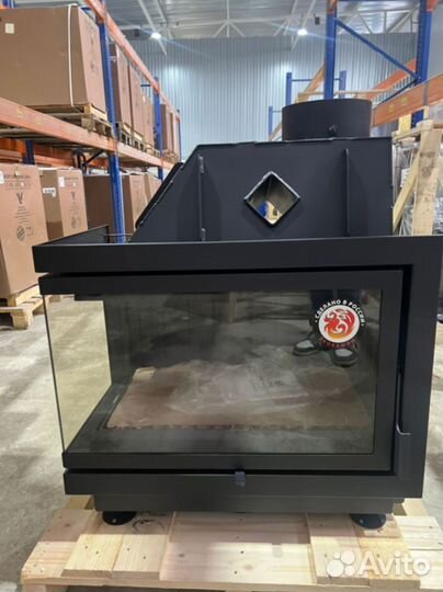 Камин Альфа 700LB NEW два стекла левая