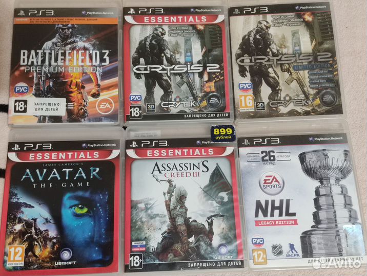 Диски PS3 MAG, NHL, Shift, Fifa и др