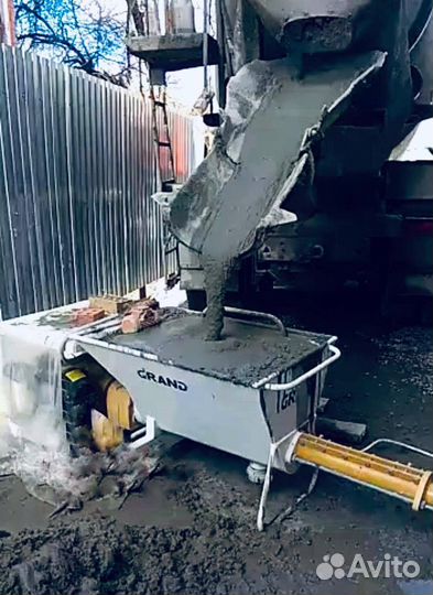 Механизированная подача жидкой стяжки