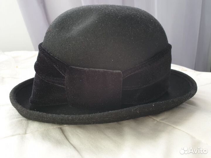 Шляпа котелок фетровый