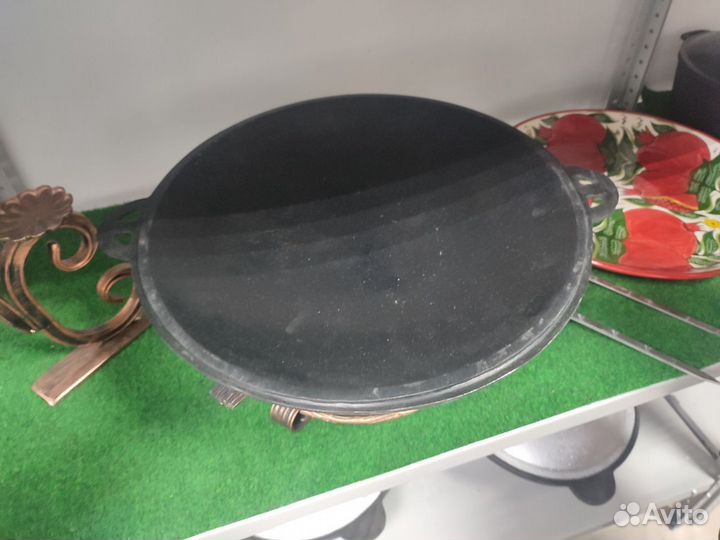 Садж чугунный узбекский с подставкой