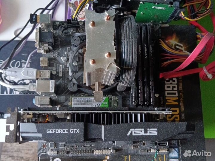 Материнская плата 1151 с процессором i3 8100