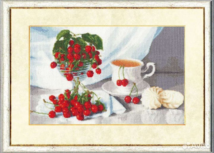 Картина крестиком ручная работа