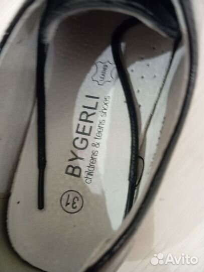 Полуботинки натуральная кожа