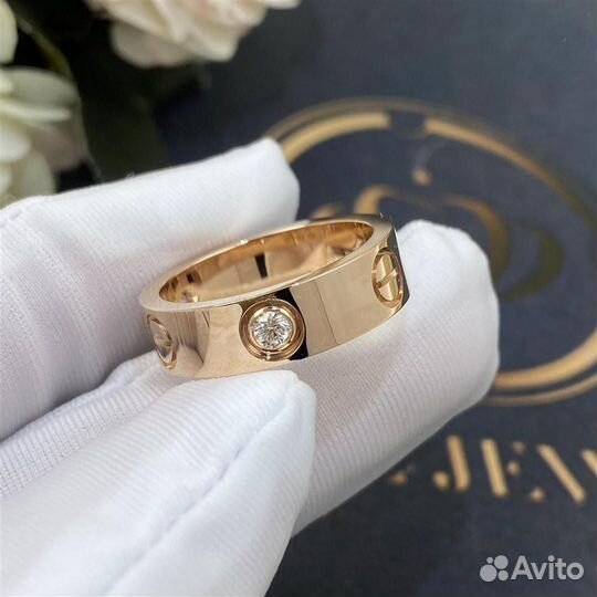 Кольцо Cartier Love, 3 бриллианта 0,22ct