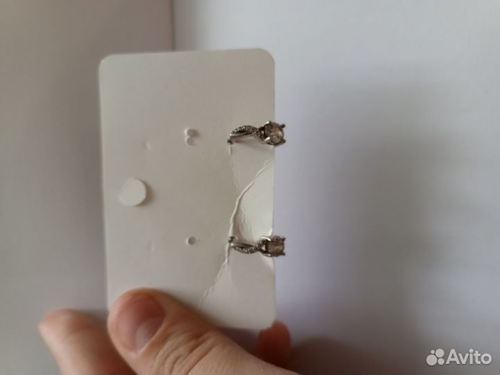 Серьги серебро