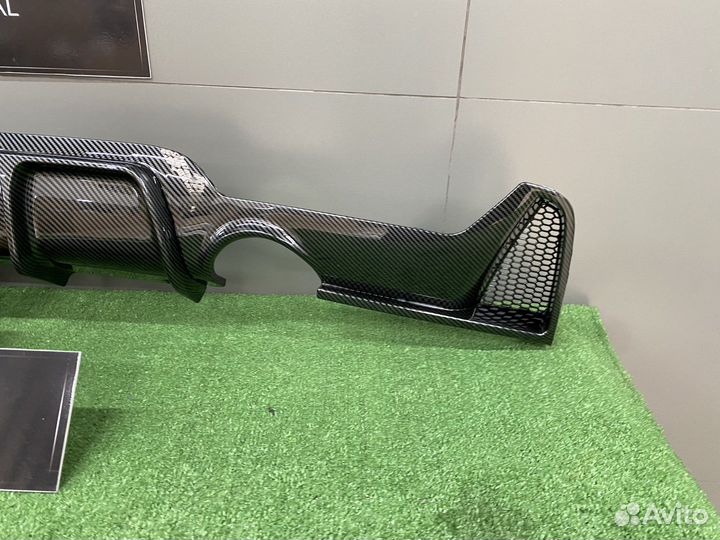 Диффузор накладка заднего бампера BMW 4 F32 карбон