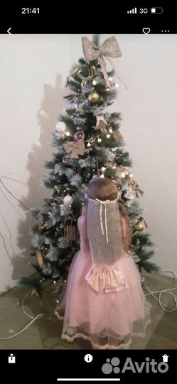 Ель искуственная заснеженная бу пвх