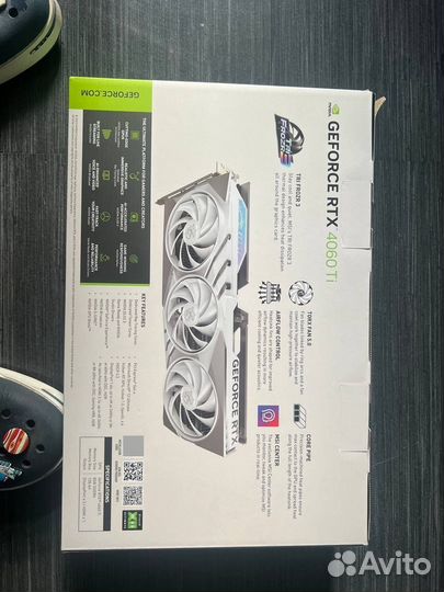 Видеокарта rtx 4060 ti Gaming x slime white