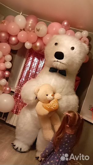 Белый медведь, зайка, чебурашка поздравления