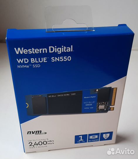 M.2 SSD WD Blue 1Tb новый в заводской упаковке