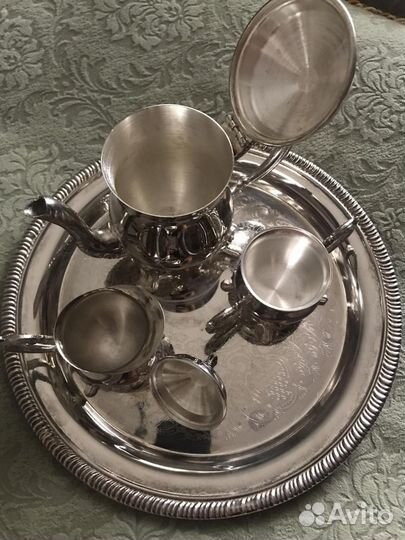 Кофейный набор СССР. Мельхиор
