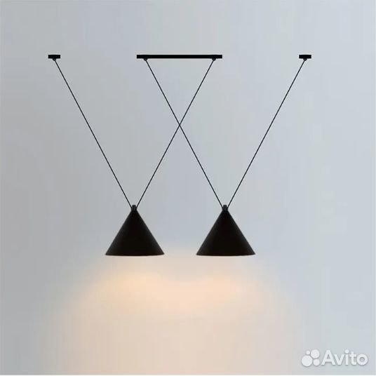 Черный потолочный светильник В стиле лофт APP548-2