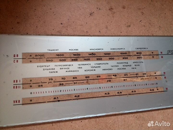 Радиола рекорд 301 передняя панель со шкалой