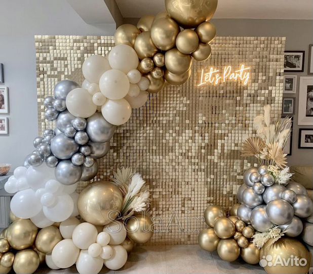 Фотозона из пайеток