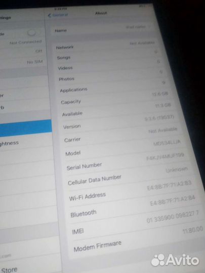 iPad mini 16gb wifi + sim