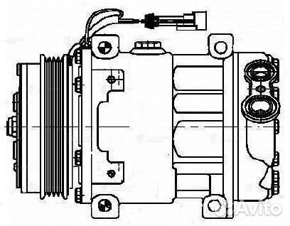 Компрессор кондиционера Ивеко Дейли 06