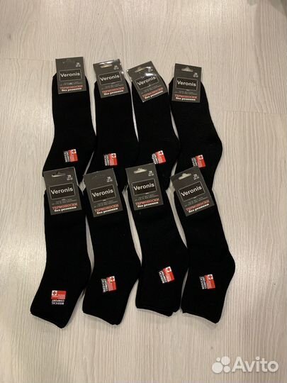 Носки Veronis мужские черные 8 пар (43-44)