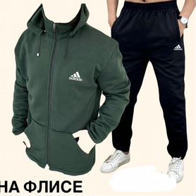 Спортивный костюм на флисе Adidas толстовка+штаны