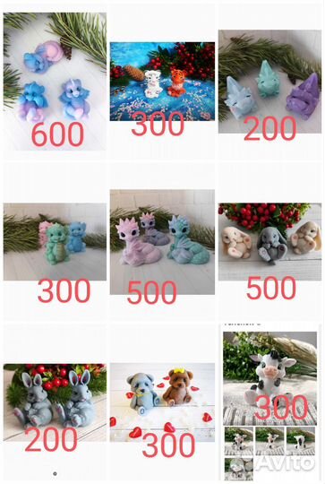 Формы силиконовые для мыла много