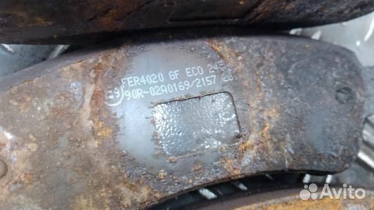 Тормозные колодки задние fiat ducato 3 (BVN16L301)