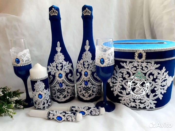 Свадебные аксессуары бархатные