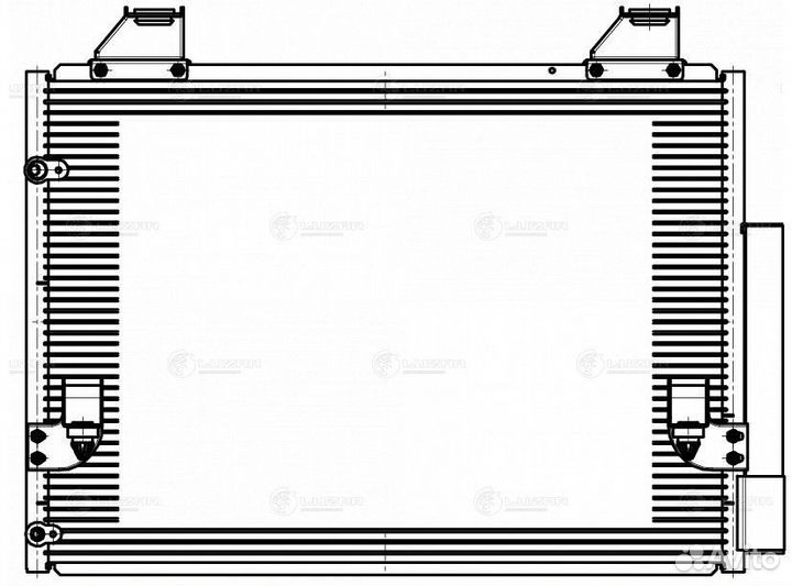 Радиатор кондиционера Тойота Хайлюкс 04