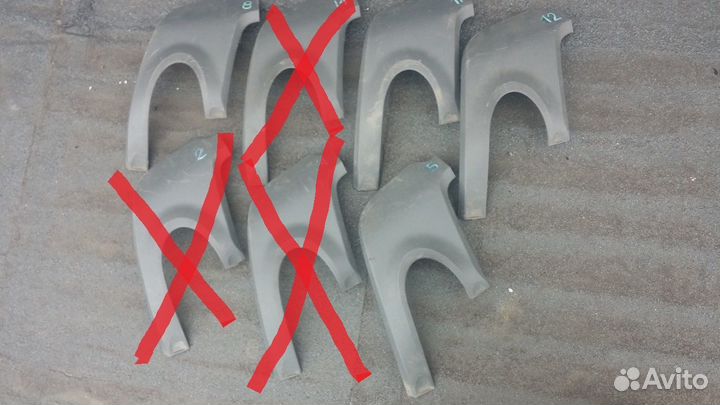 Range Rover Evoque 2011-15 накладка лев зад бампер