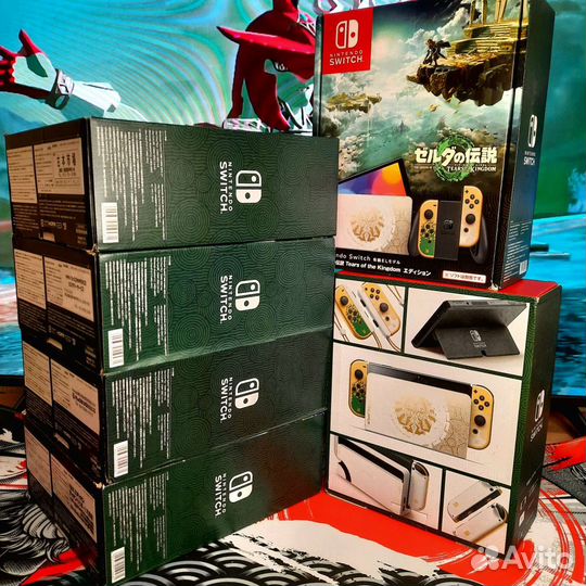 Новая Чип/Прошита Nintendo Switch Oled Zelda totk