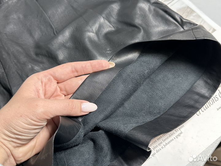 Кожаные шорты женские 42 размер