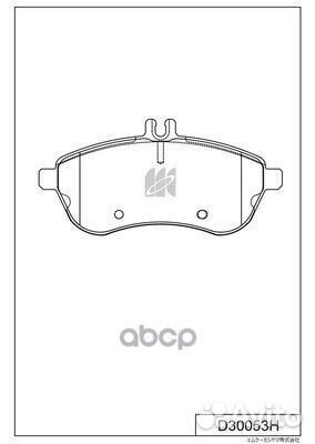 Колодки тормозные, передние (с антискрипной пла